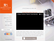 Tablet Screenshot of heritage-confection.com